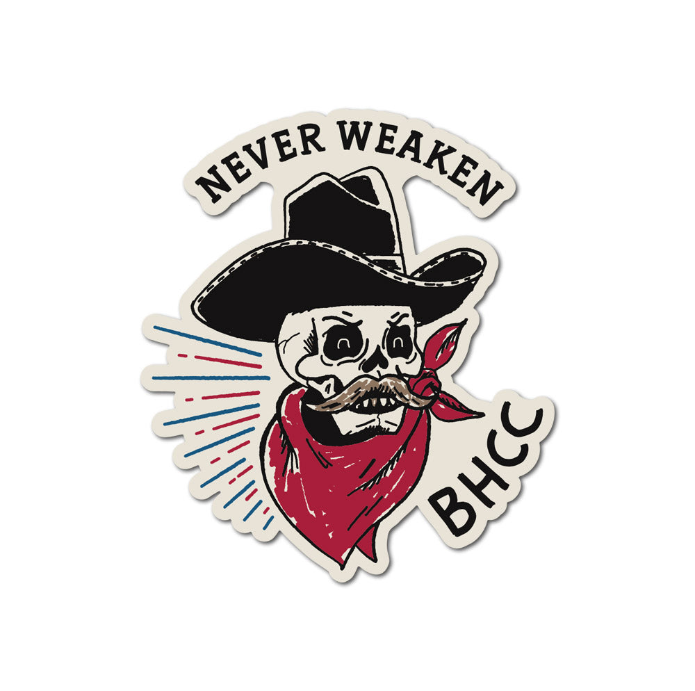 Never Weaken Sticker